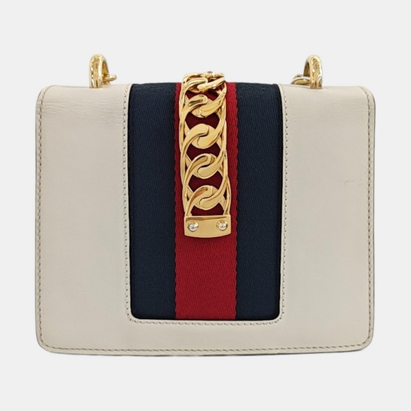 Sylvie Mini Calfskin White