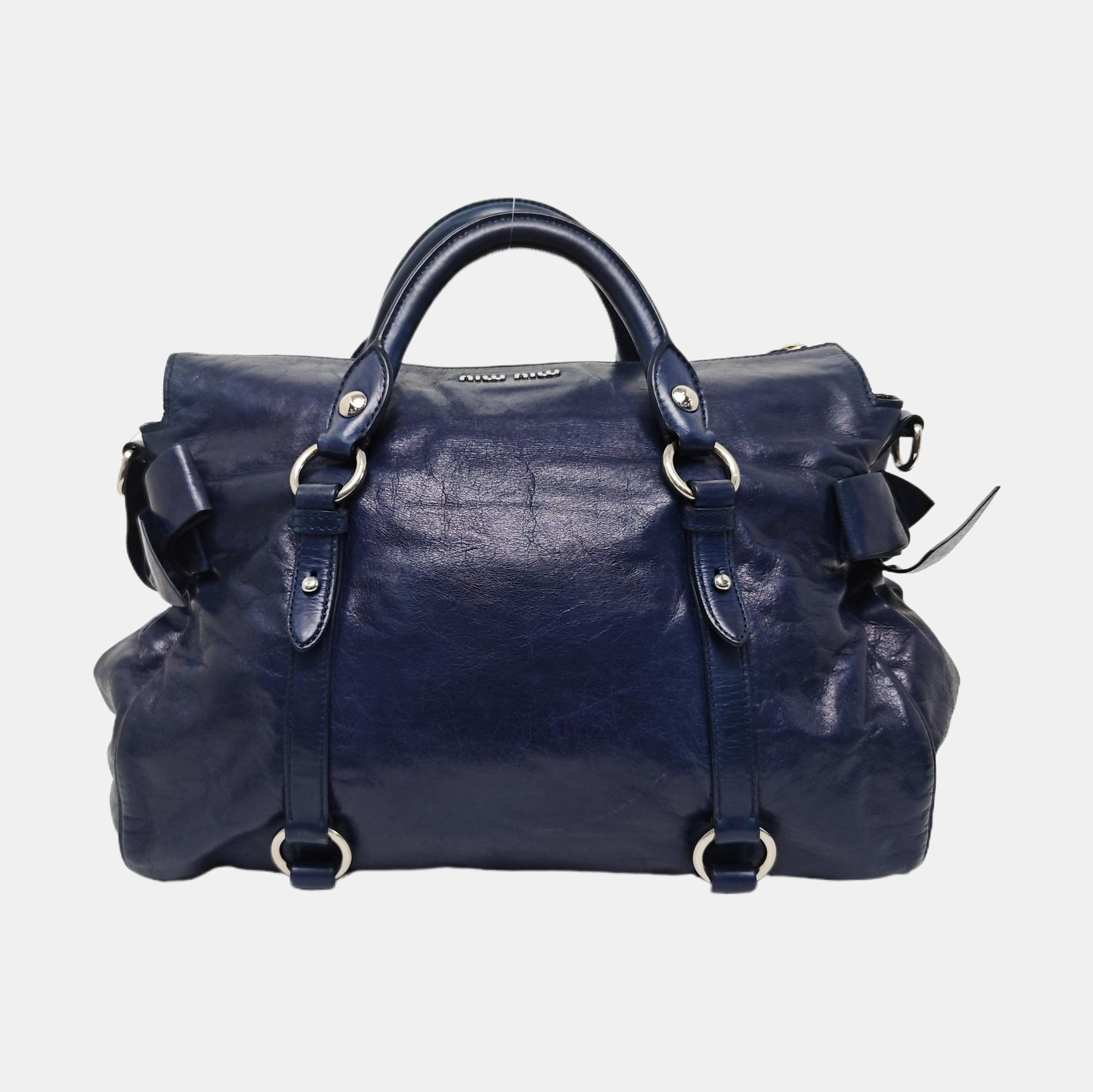 Bow Calfskin Blue