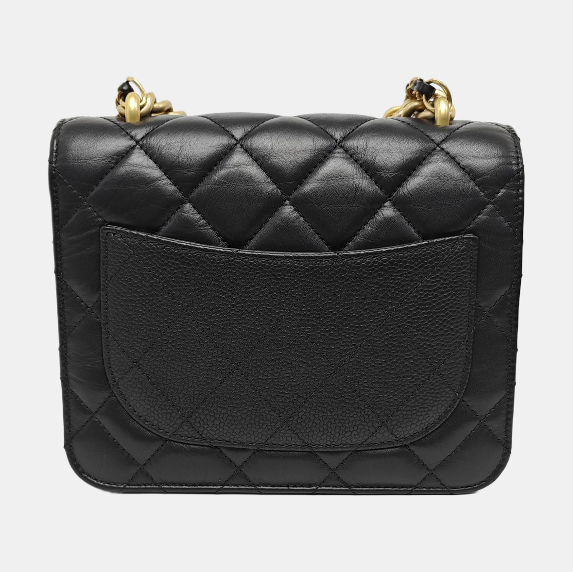 Quilted Calfskin Shoulder Bag Black