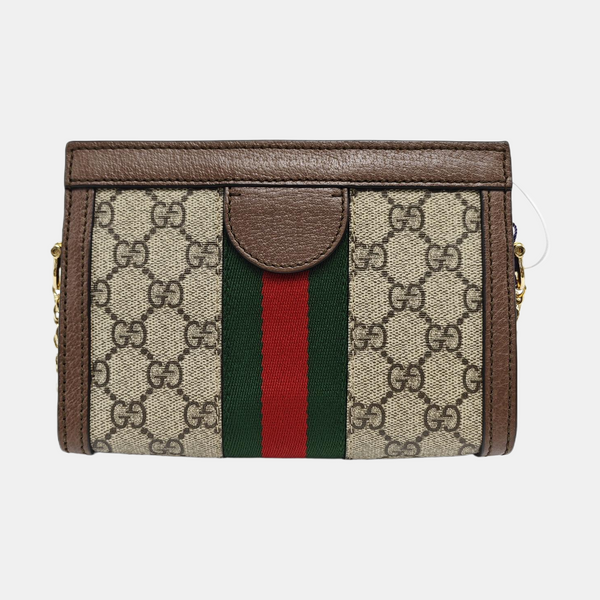 Ophidia Mini Monogram Coated Canvas Beige
