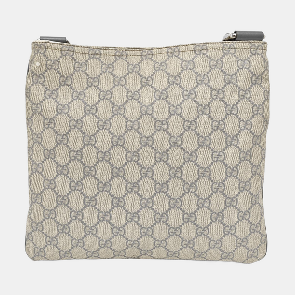 Messenger Monogram Coated Canvas Beige