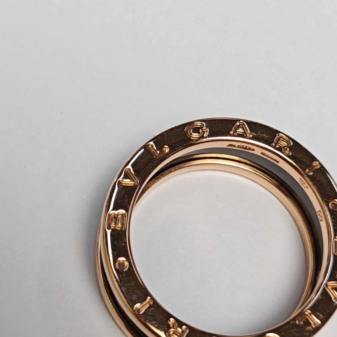 B.ZERO1 18k Rose Gold Ring EU 59