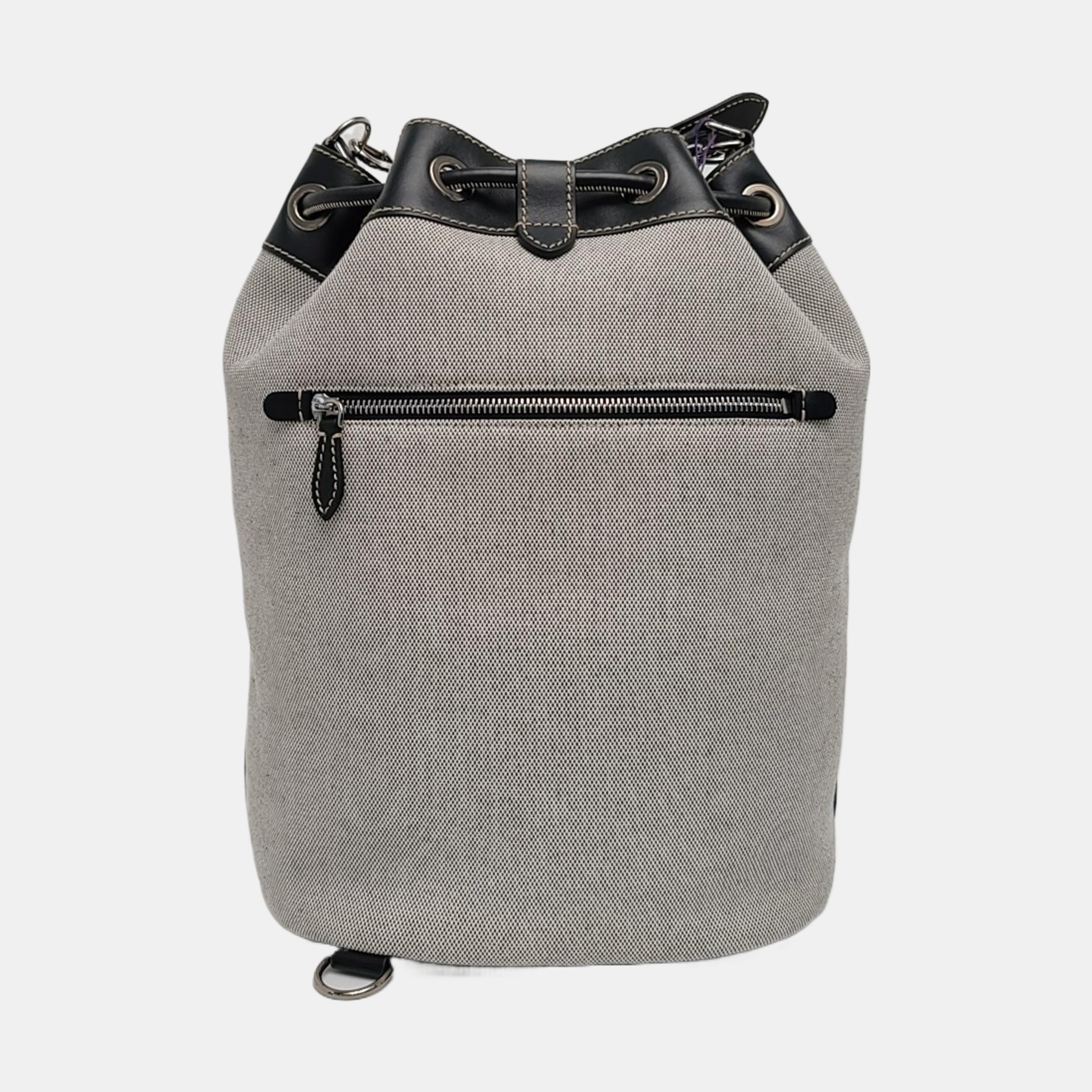 Canvas Bucket Bag Gray