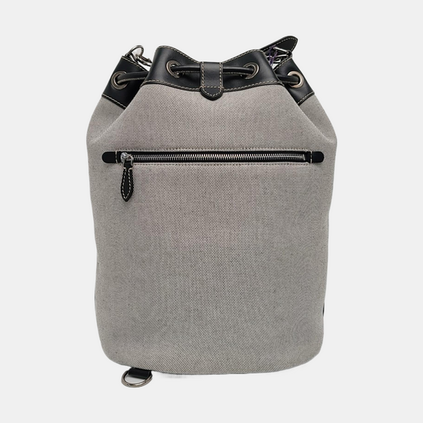 Canvas Bucket Bag Gray