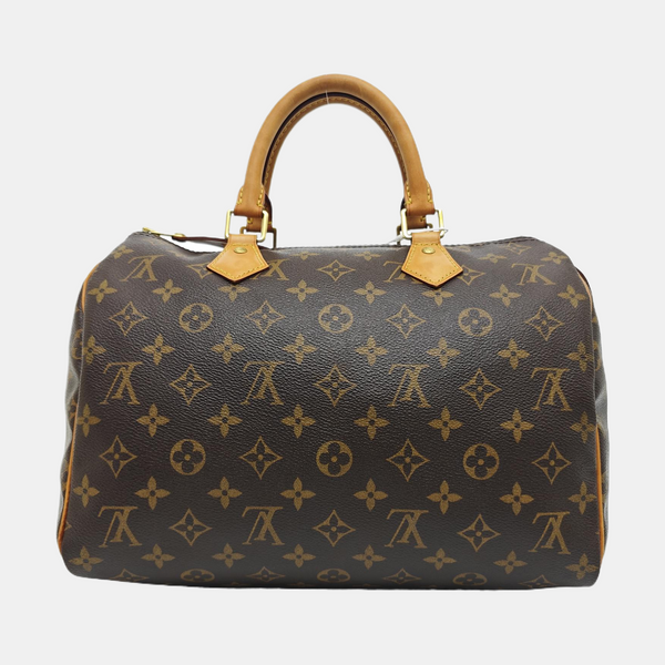 SPEEDY 30 Monogram Coated Canvas Brown