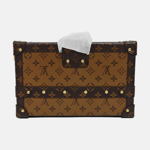 PETITE MALLE Monogram Coated Canvas Brown