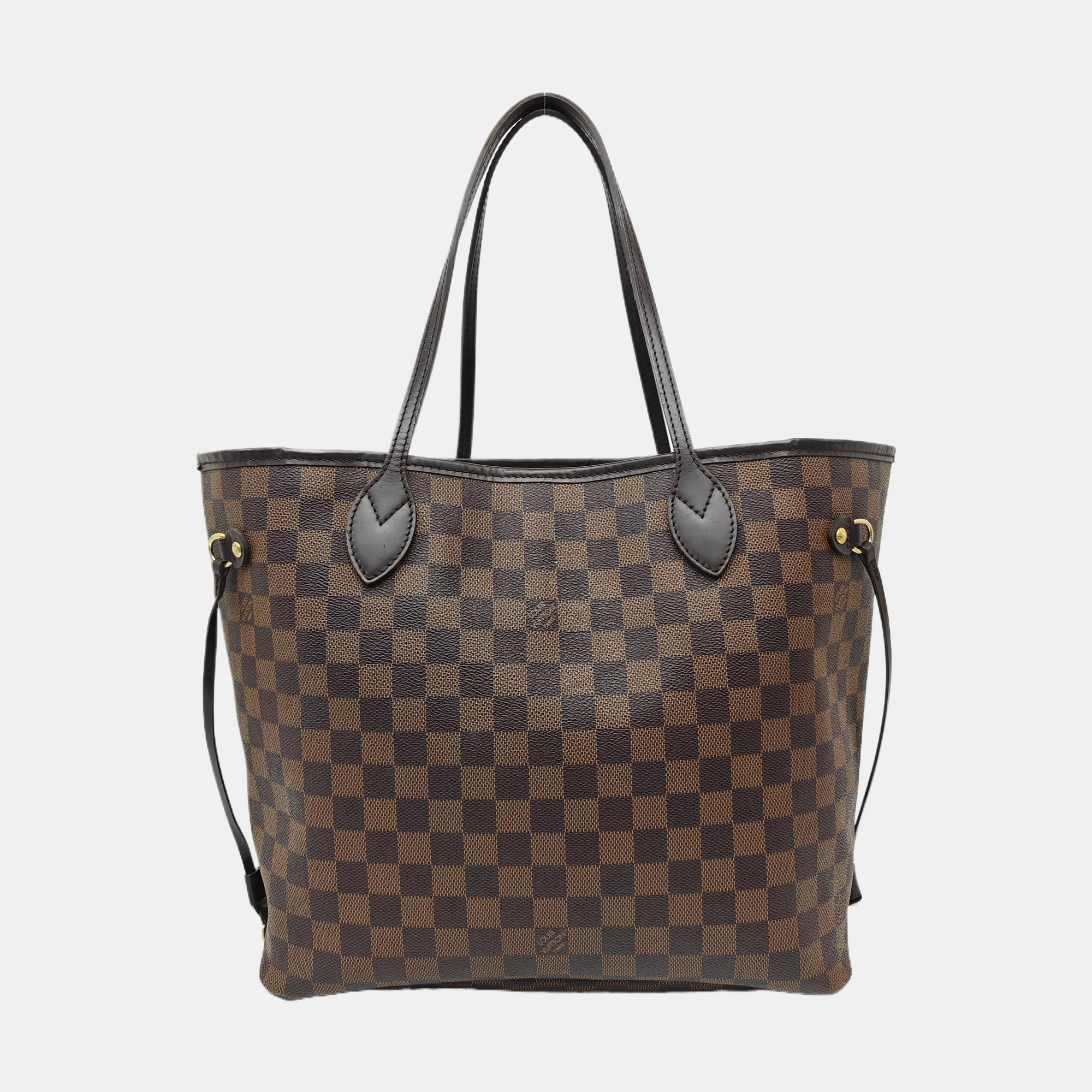 NEVERFULL MM Damier Ebene Coated Canvas Brown