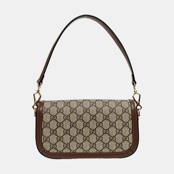 Horsebit 1955 Medium Monogram Coated Canvas Black