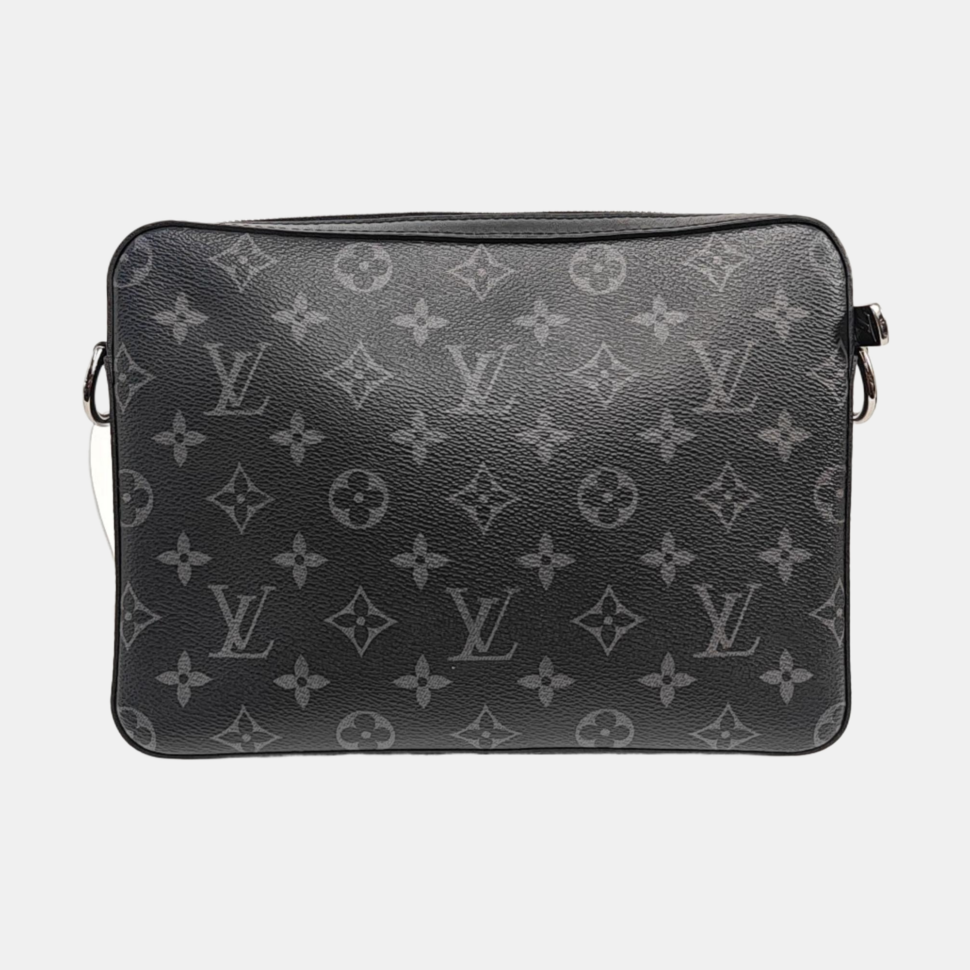 TRIO Monogram Coated Canvas Gray