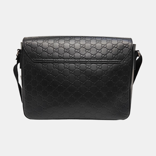 Ligne Shima Monogram Calfskin Black