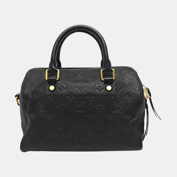 SPEEDY 25 Monogram Calfskin Black