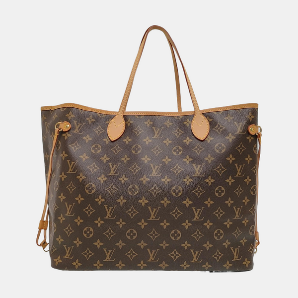 NEVERFULL GM Monogram Coated Canvas Brown