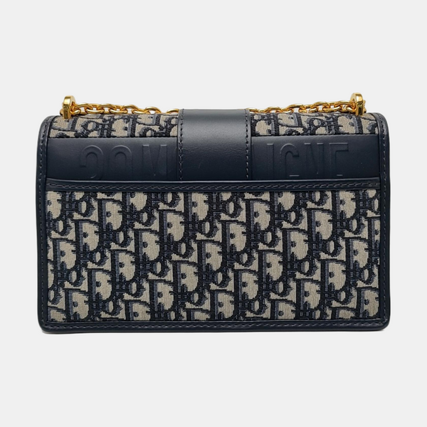 30 Montaigne Oblique Canvas Blue