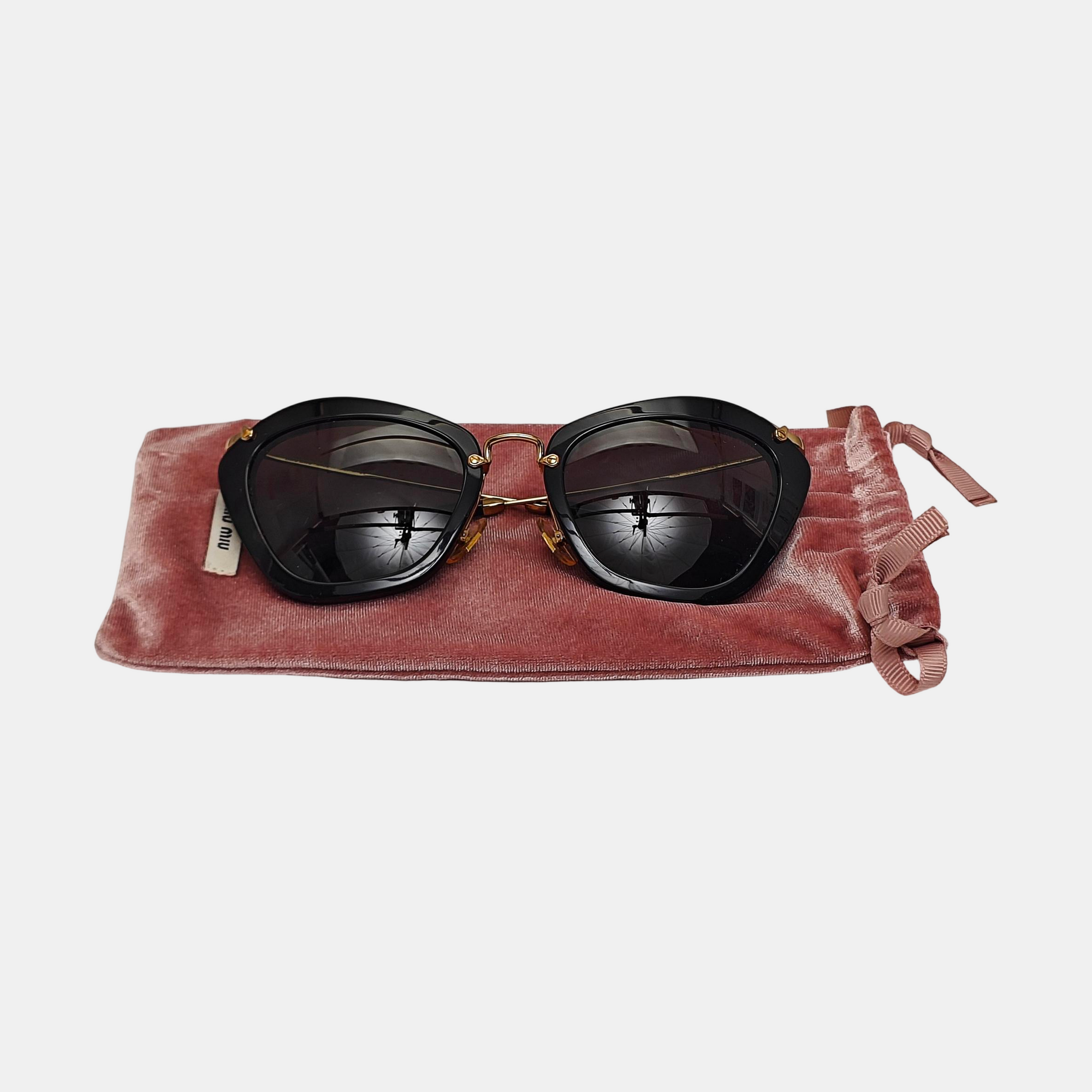 Synthetic Sunglasses Black