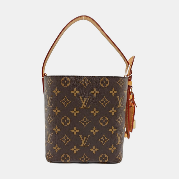 ALL IN BB Monogram Coated Canvas Brown