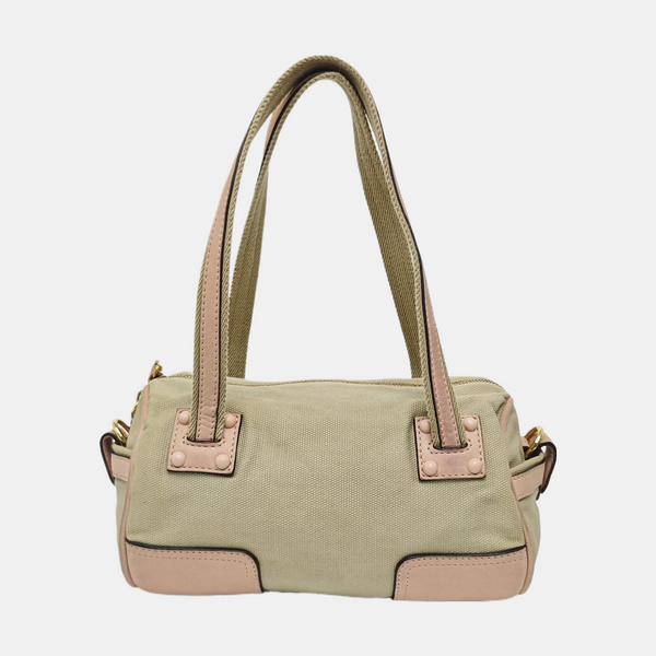 Canvas Shoulder Bag Beige