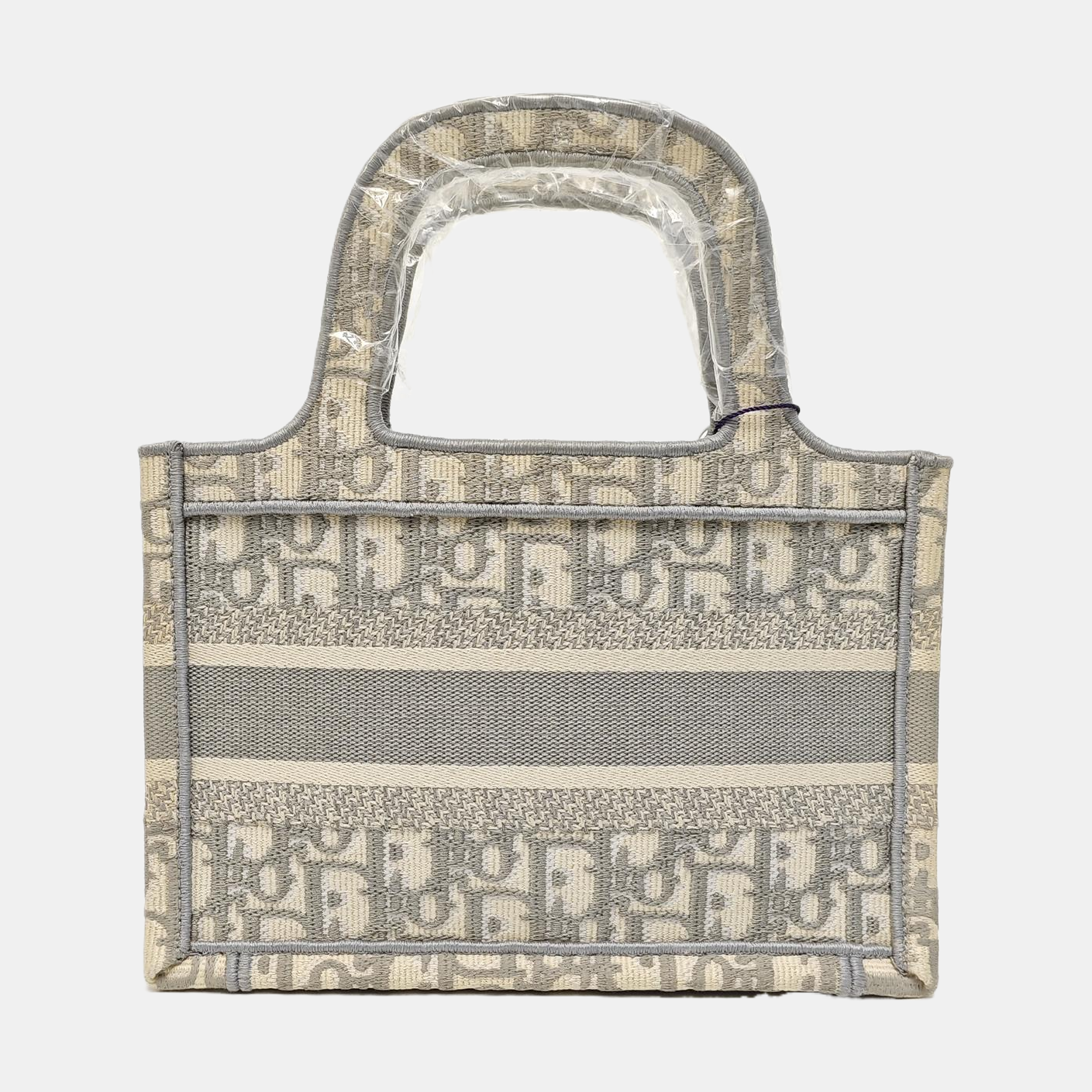 Book Tote Mini Oblique Fabric Gray
