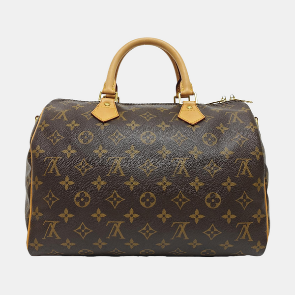 SPEEDY 30 Monogram Coated Canvas Brown