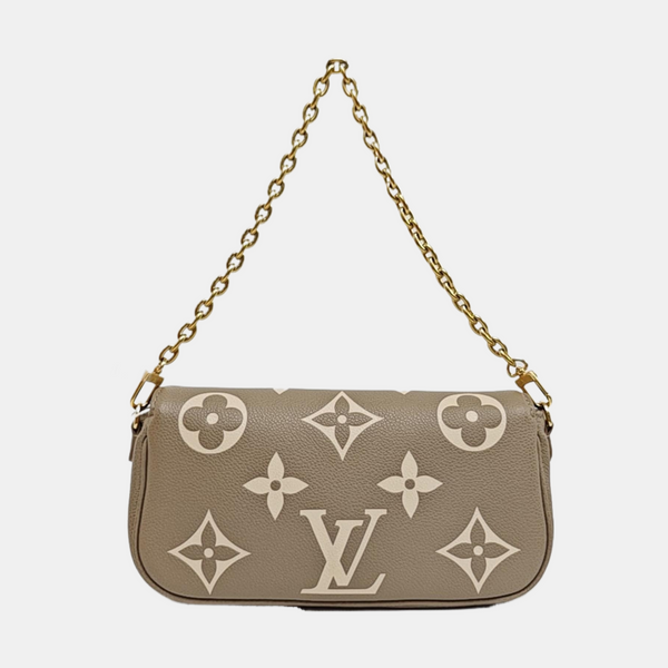 IVY Monogram Calfskin Gray