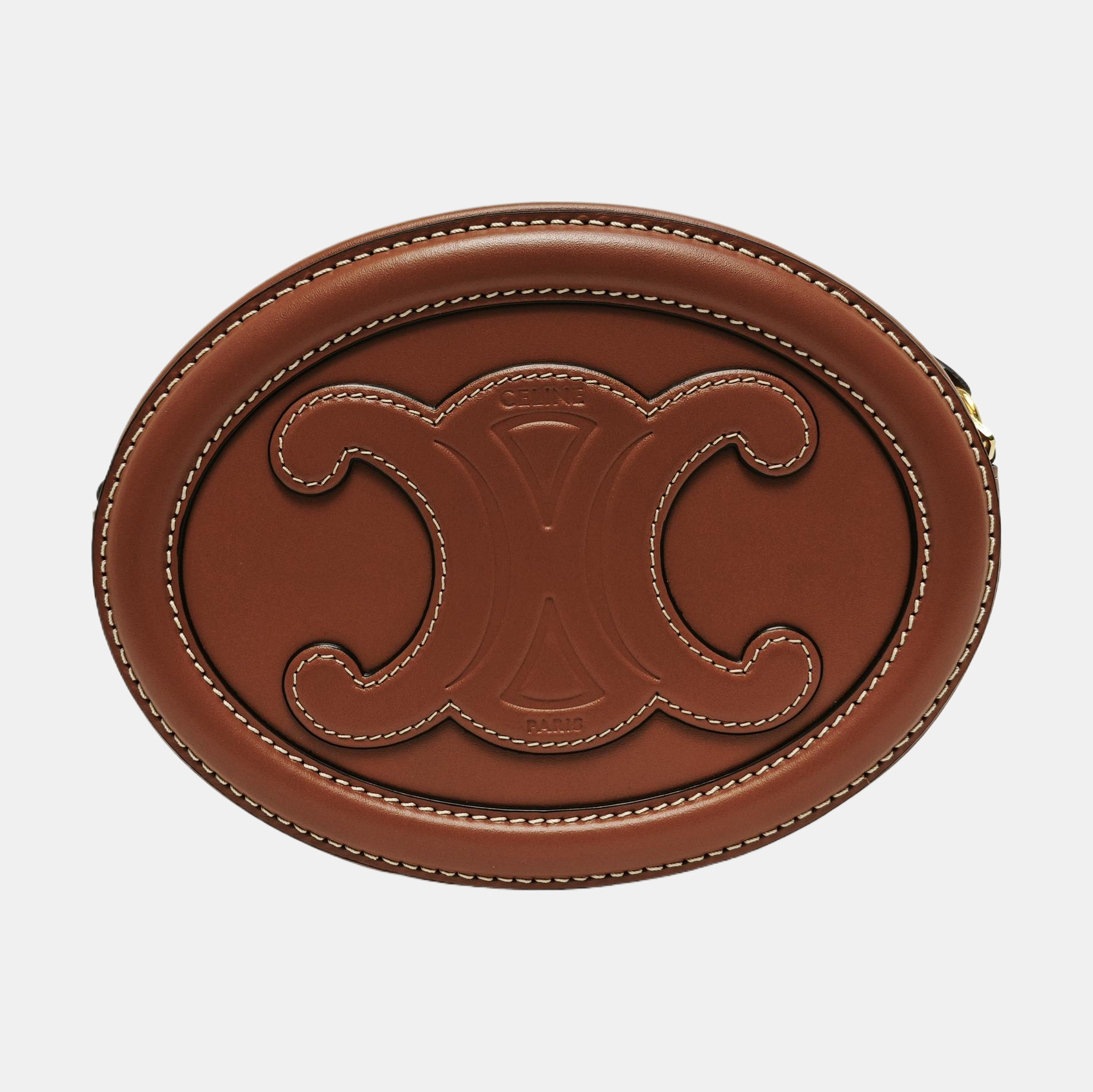 TRIOMPHE Small Calfskin Brown