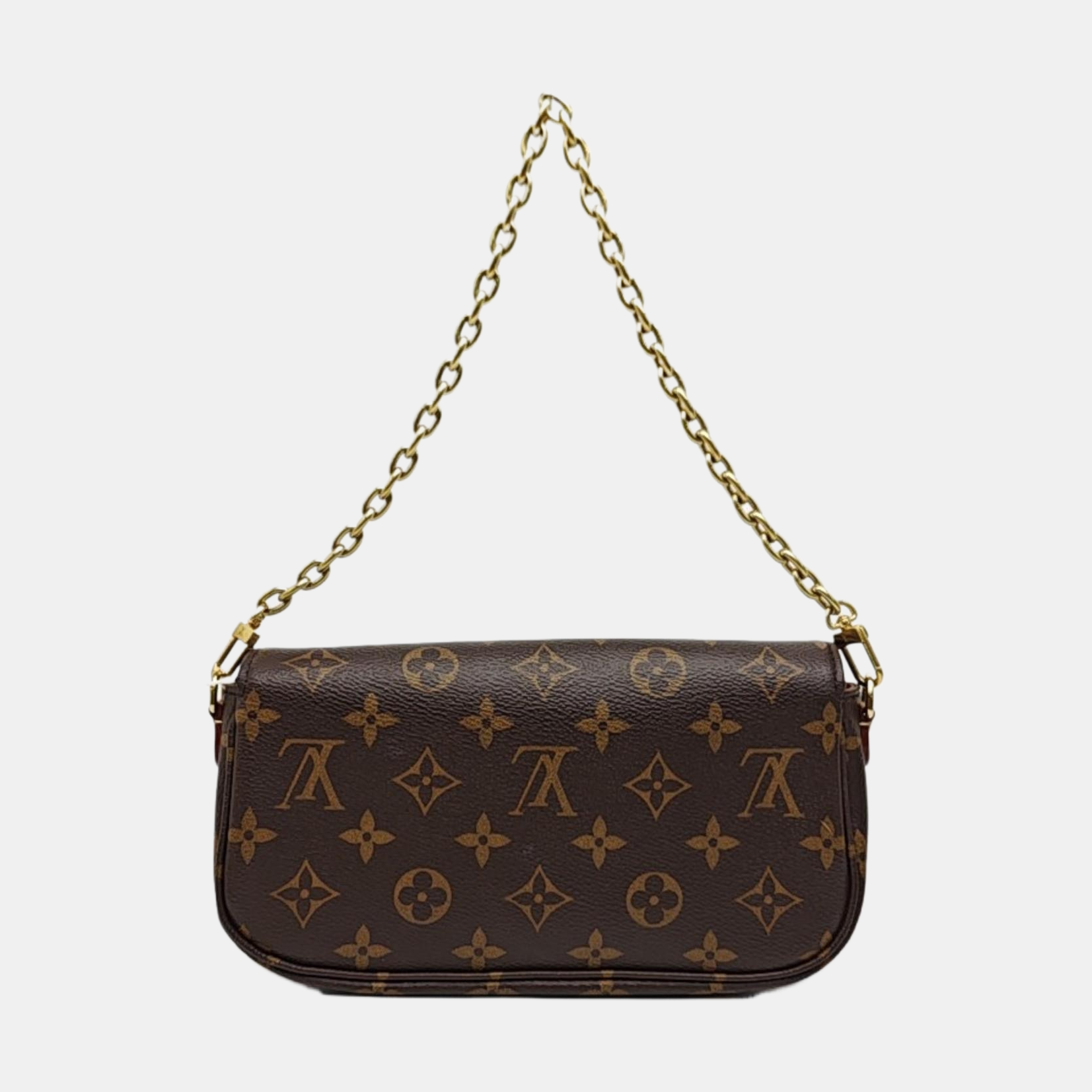 IVY Monogram Coated Canvas Brown
