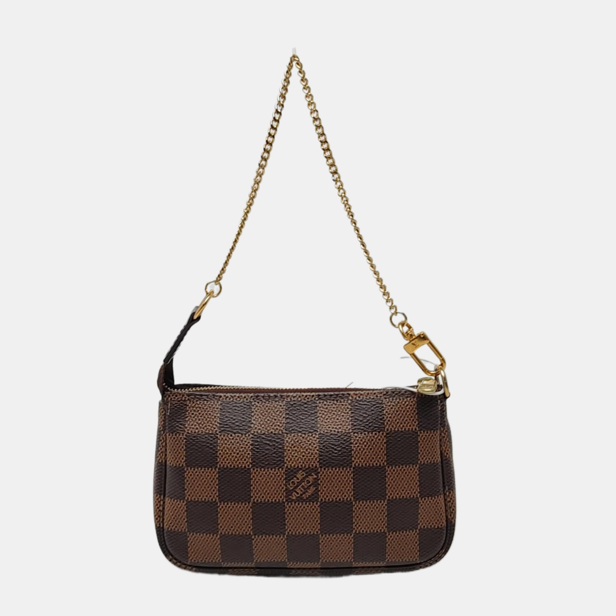 ACCESSOIRES Mini Damier Ebene Coated Canvas Brown