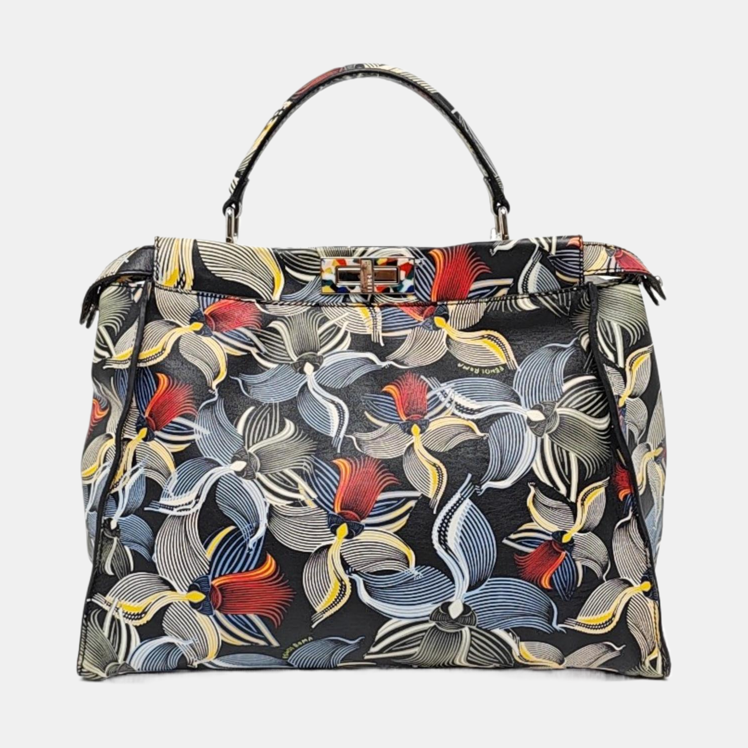 Authenticated pre-owned  Peekaboo Large Calfskin Multicolor - Tote Bag at Looply
