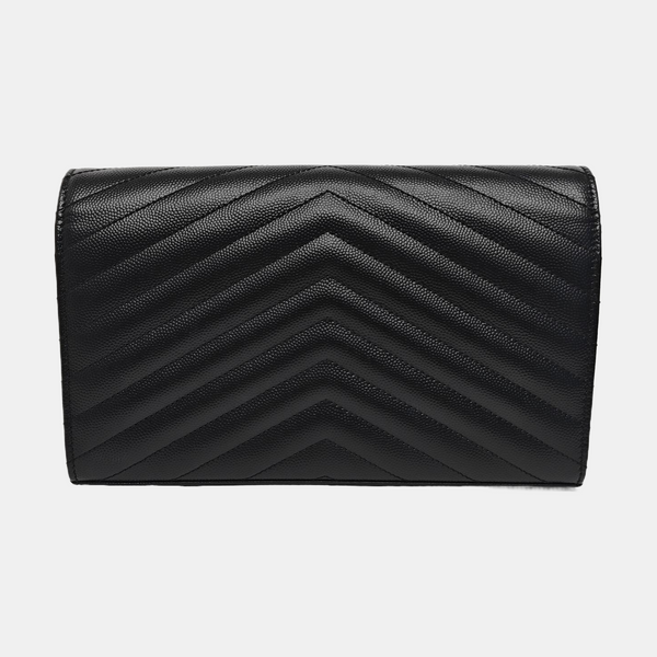 MONOGRAM Medium Chevron Calfskin Black