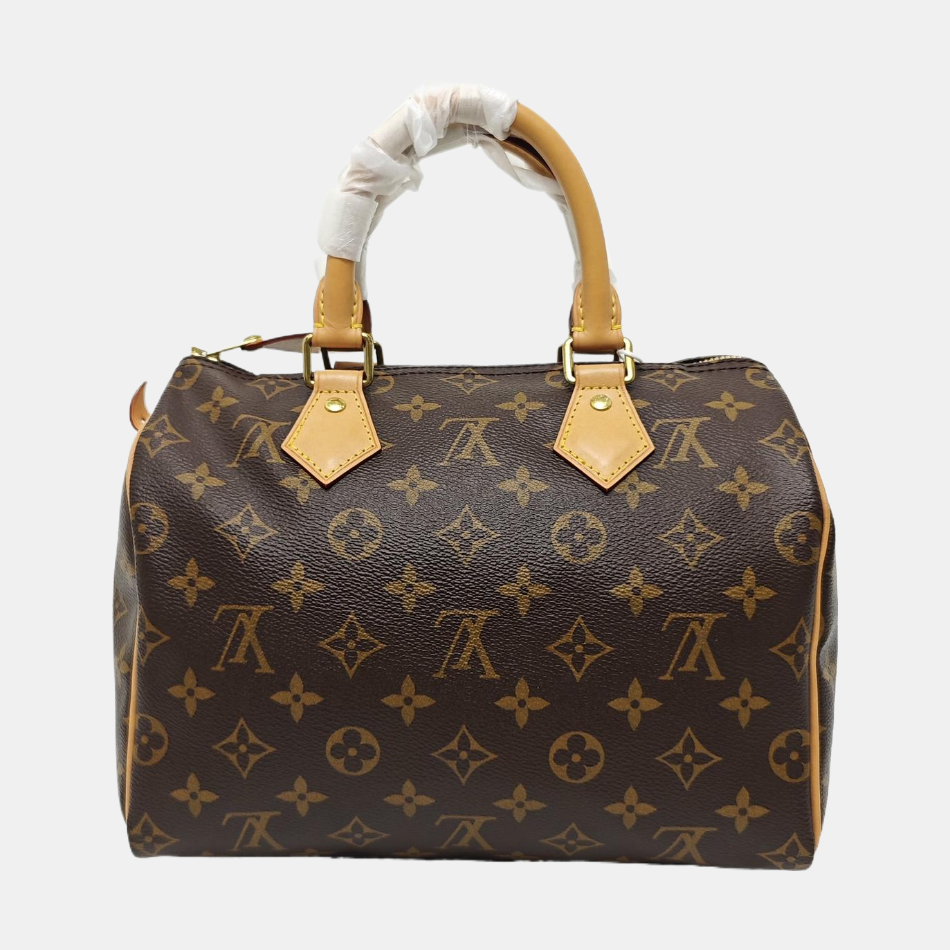 SPEEDY 25 Monogram Coated Canvas Brown