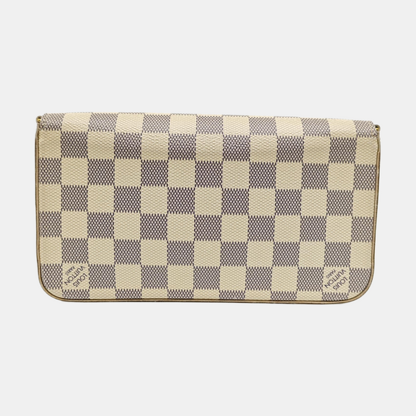 FÉLICIE Damier Azur Coated Canvas White