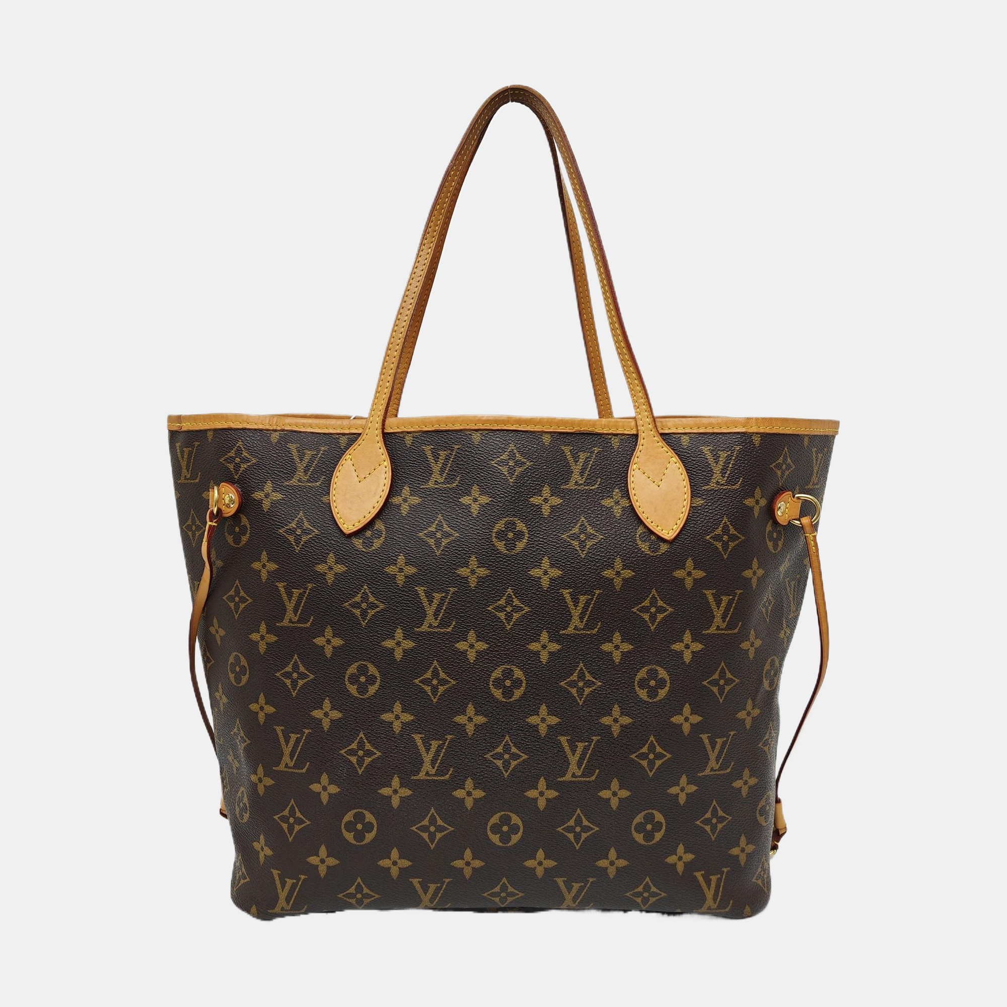 NEVERFULL MM Monogram Coated Canvas Brown