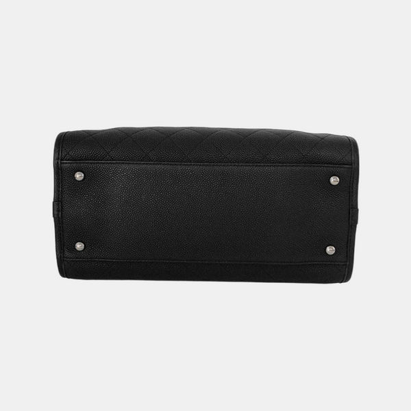 Quilted Grained Calfskin Black