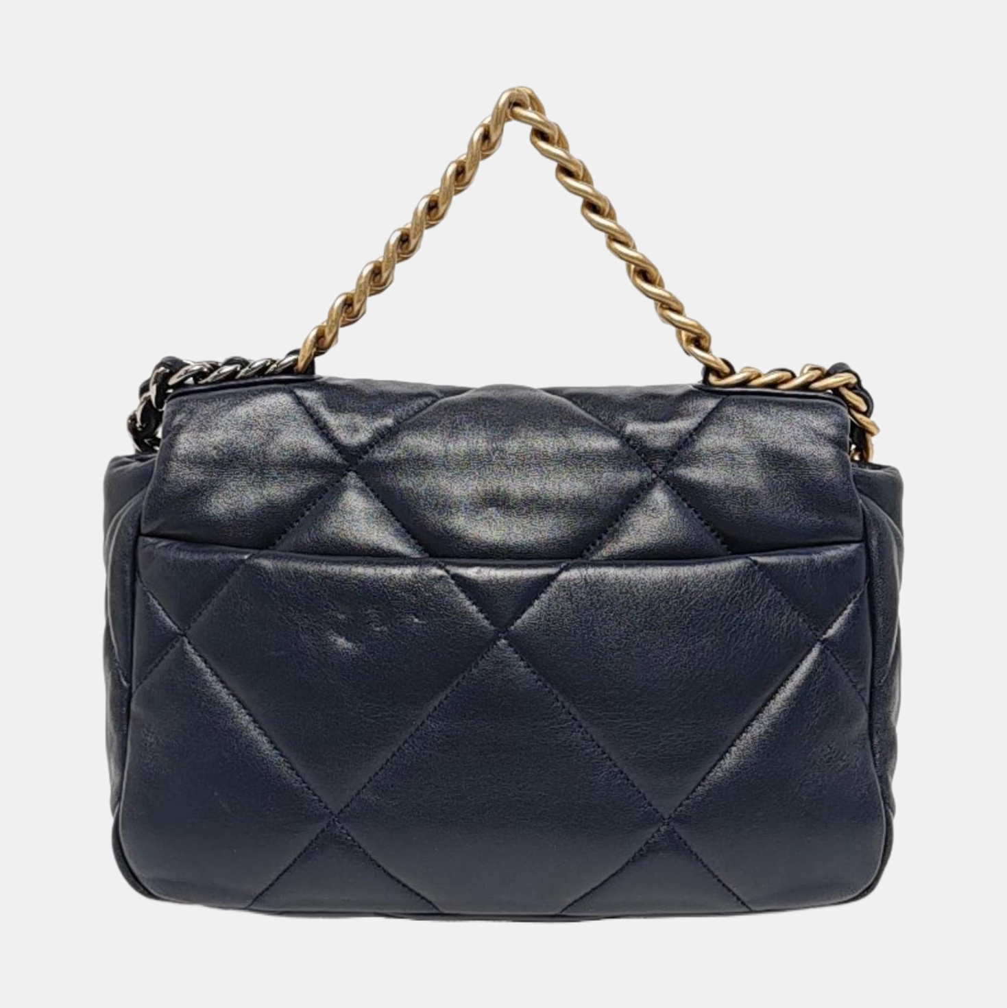 CHANEL 19 Small Quilted Lambskin Blue