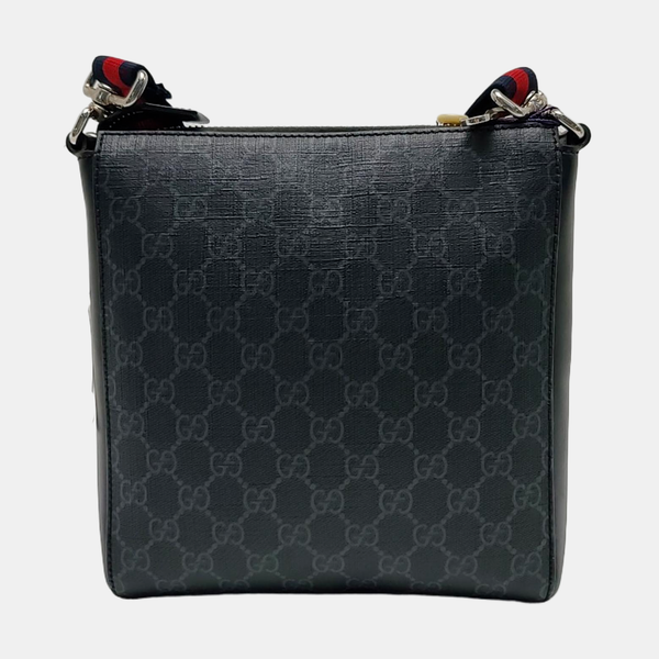 GG Imprime Small Monogram Coated Canvas Black