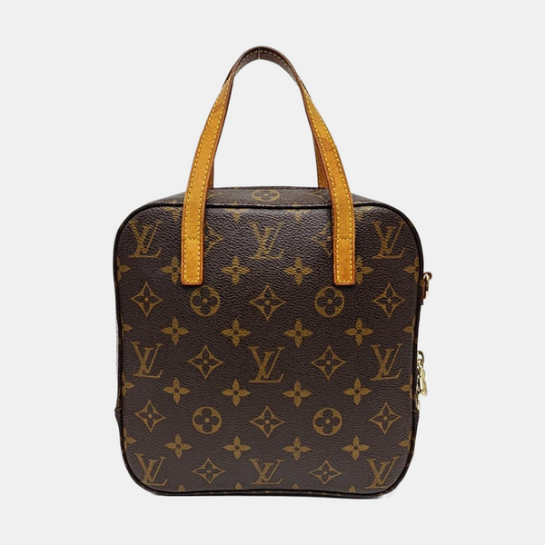 SPONTINI Monogram Coated Canvas Brown