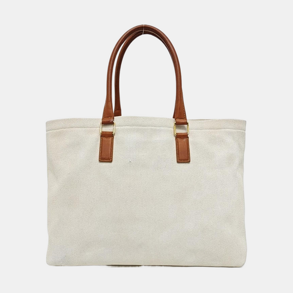 CABAS CELINE Large Canvas White