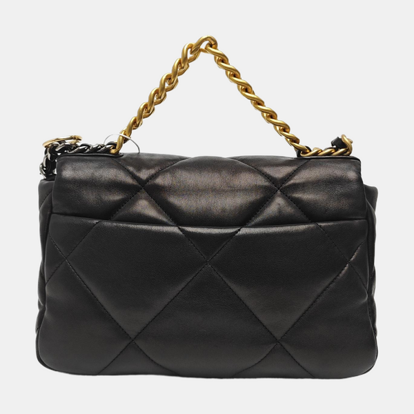 CHANEL 19 Small Quilted Lambskin Black