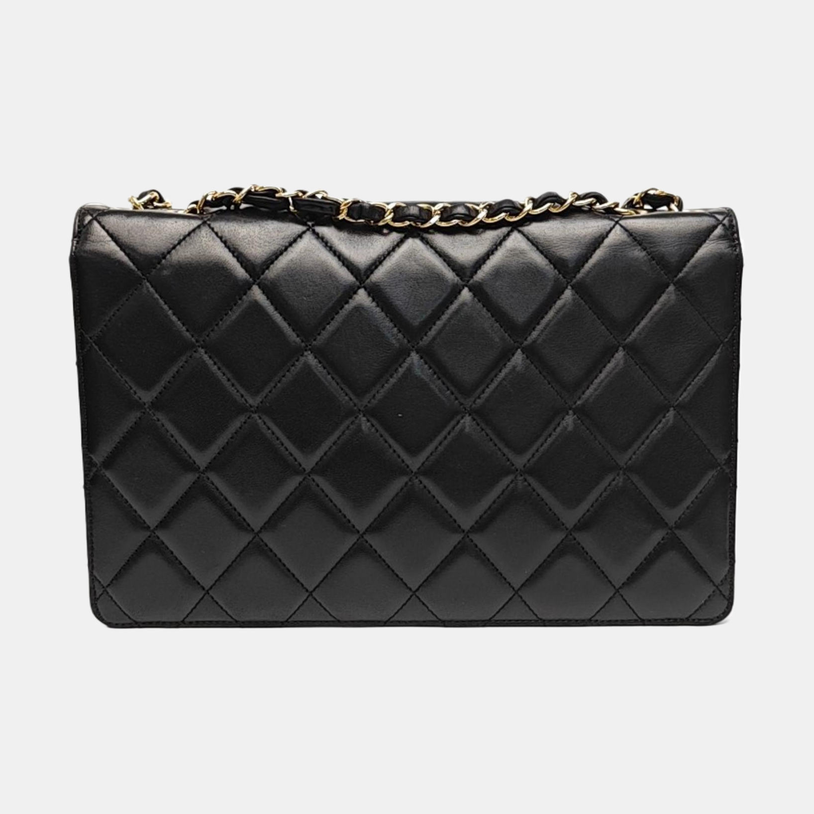 DOUBLE CC Quilted Lambskin Black