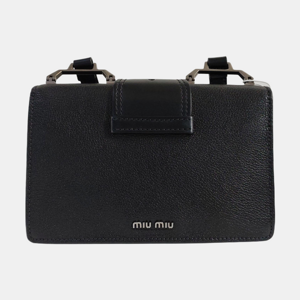 Miu Lady Calfskin Black