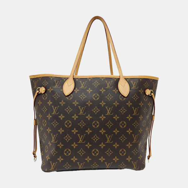 NEVERFULL MM Monogram Coated Canvas Brown