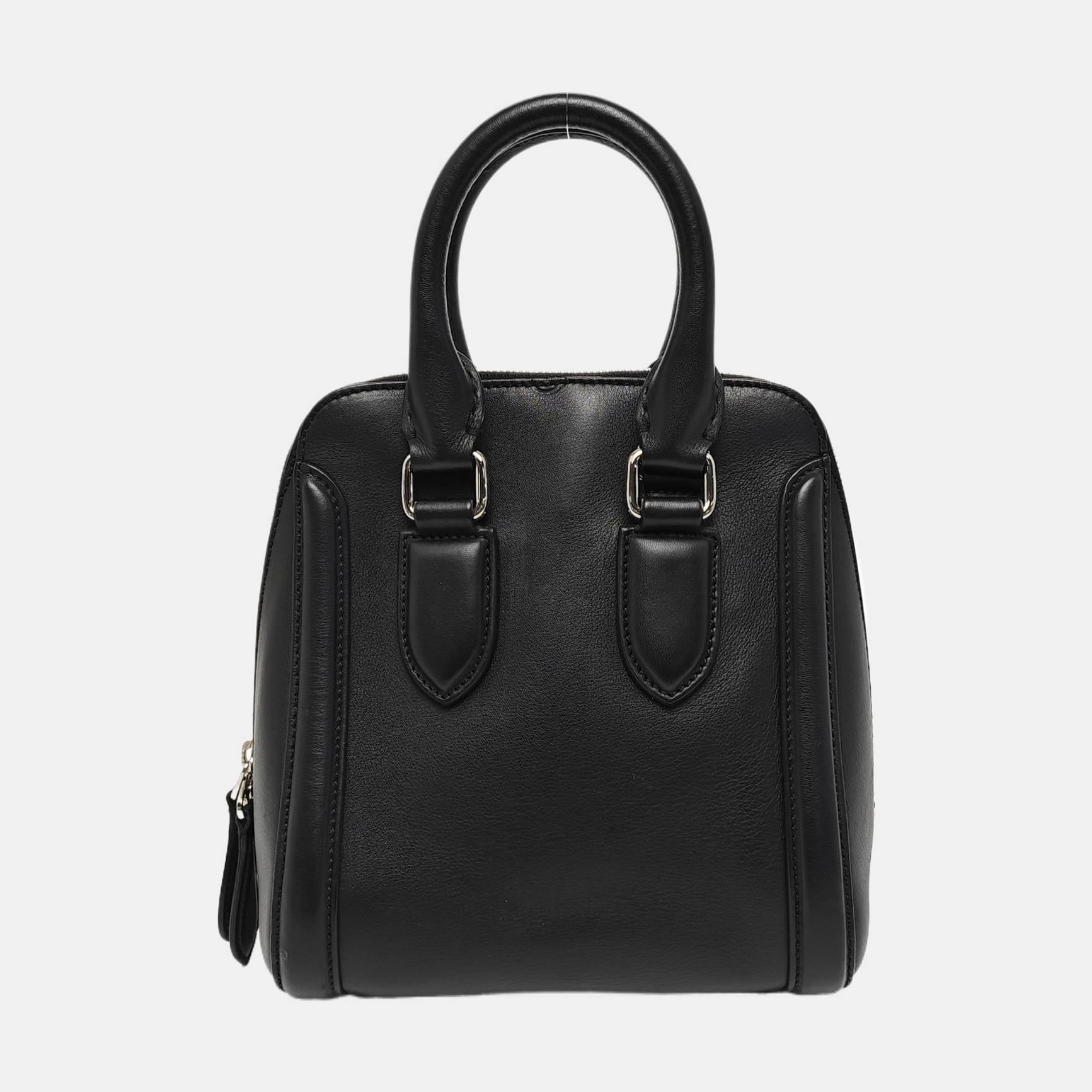 Calfskin Top Handle Bag Black