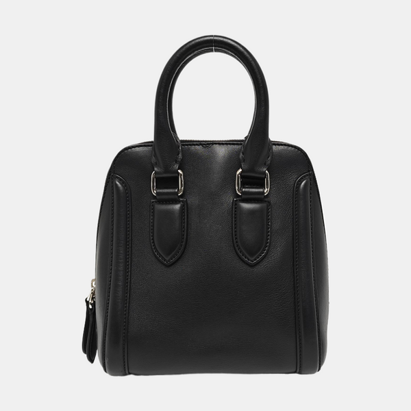 Calfskin Top Handle Bag Black