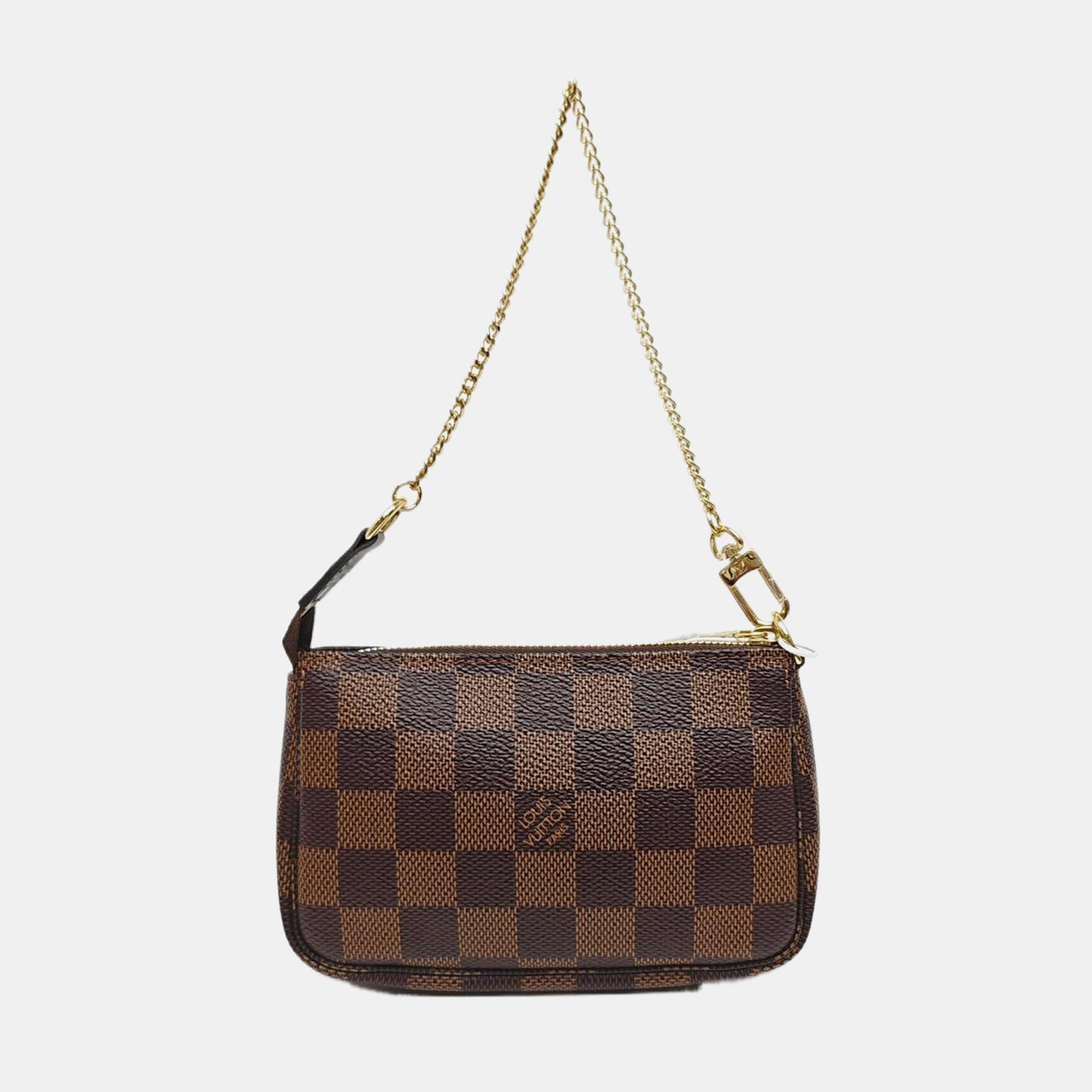 ACCESSOIRES Mini Damier Ebene Coated Canvas Brown