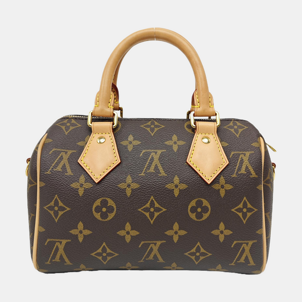 SPEEDY 20 Monogram Coated Canvas Brown