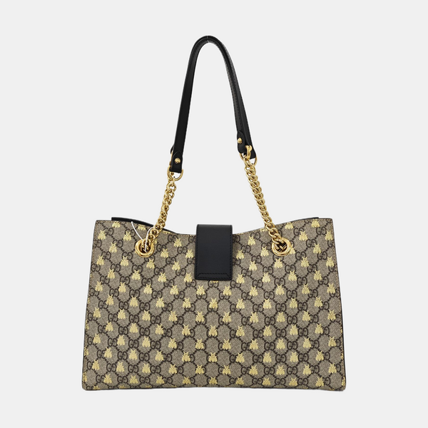 Padlock Medium Monogram Coated Canvas Brown