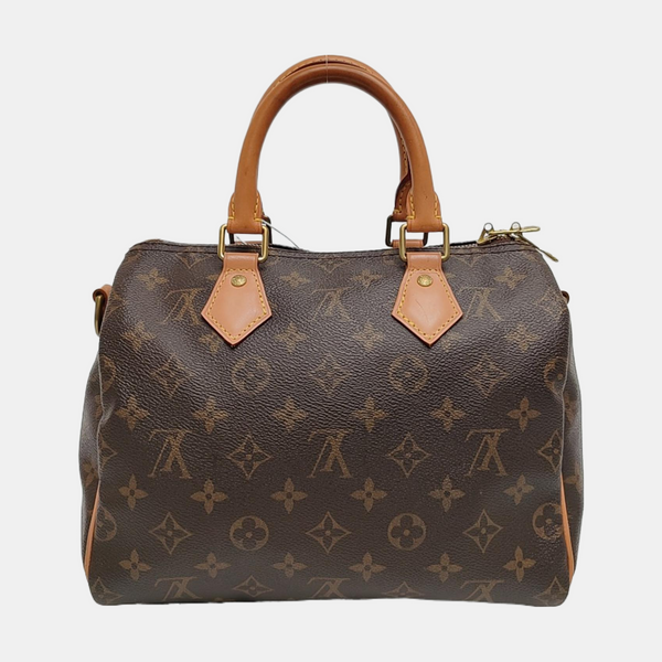 SPEEDY 25 Monogram Coated Canvas Brown
