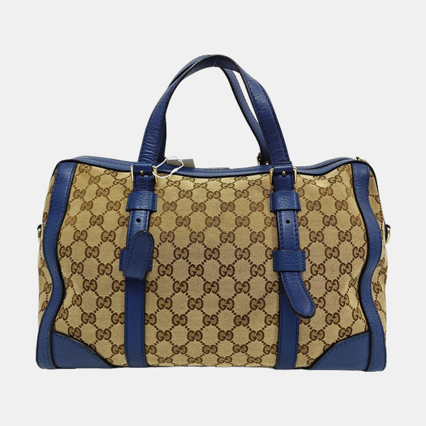 Monogram Canvas Tote Bag Medium Beige