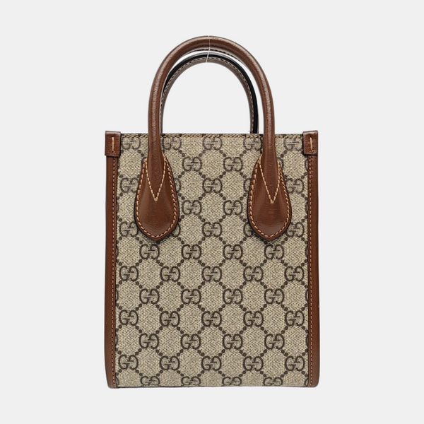 Retro Mini Monogram Coated Canvas Beige