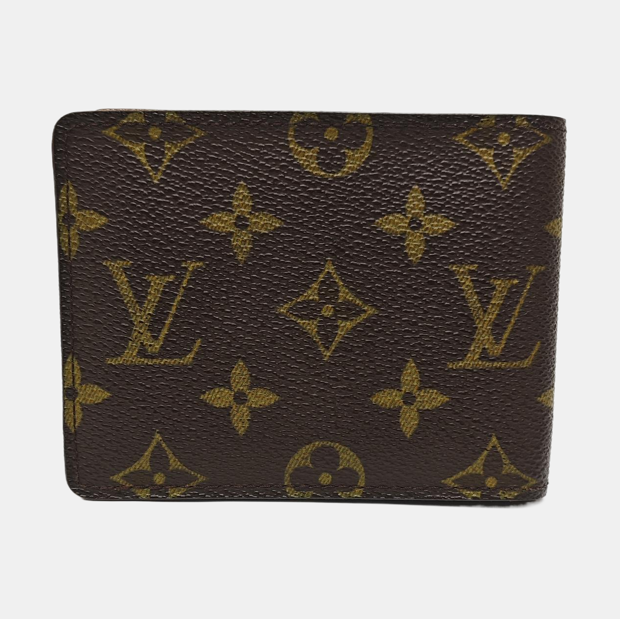Monogram Coated Canvas Card Holder Brown