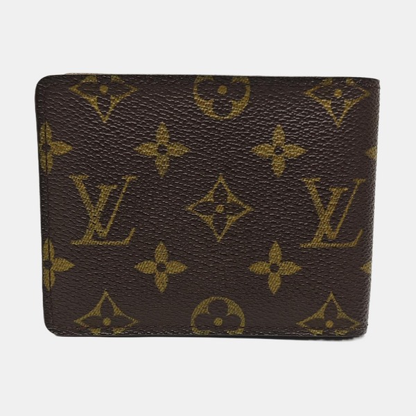 Monogram Coated Canvas Card Holder Brown